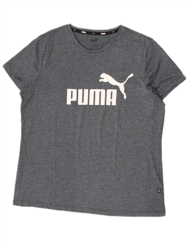 Ανδρικό γραφικό T-Shirt Puma Top Large Grey Polyester