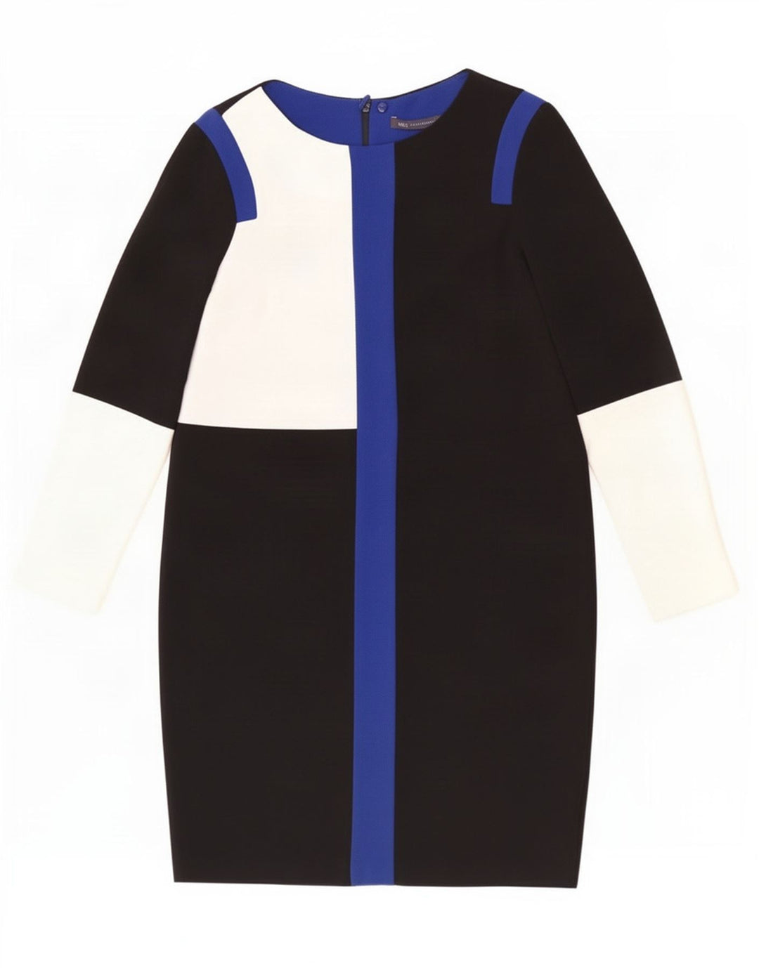 Marks & Spencer Γυναικείο φόρεμα Shift UK 12 Medium Black Colourblock