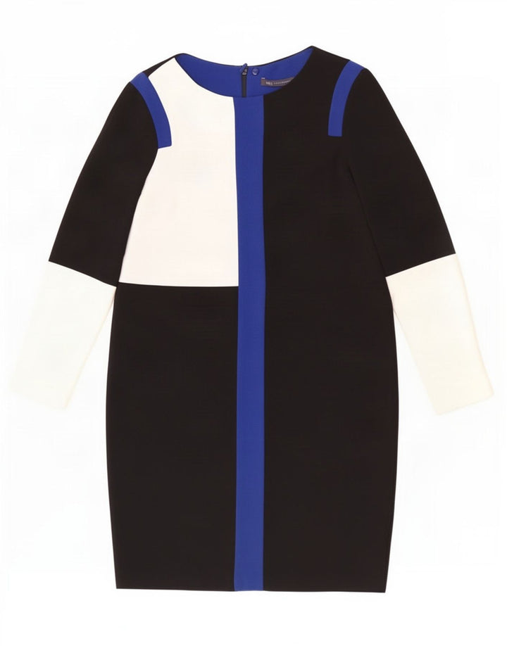 Marks & Spencer Γυναικείο φόρεμα Shift UK 12 Medium Black Colourblock