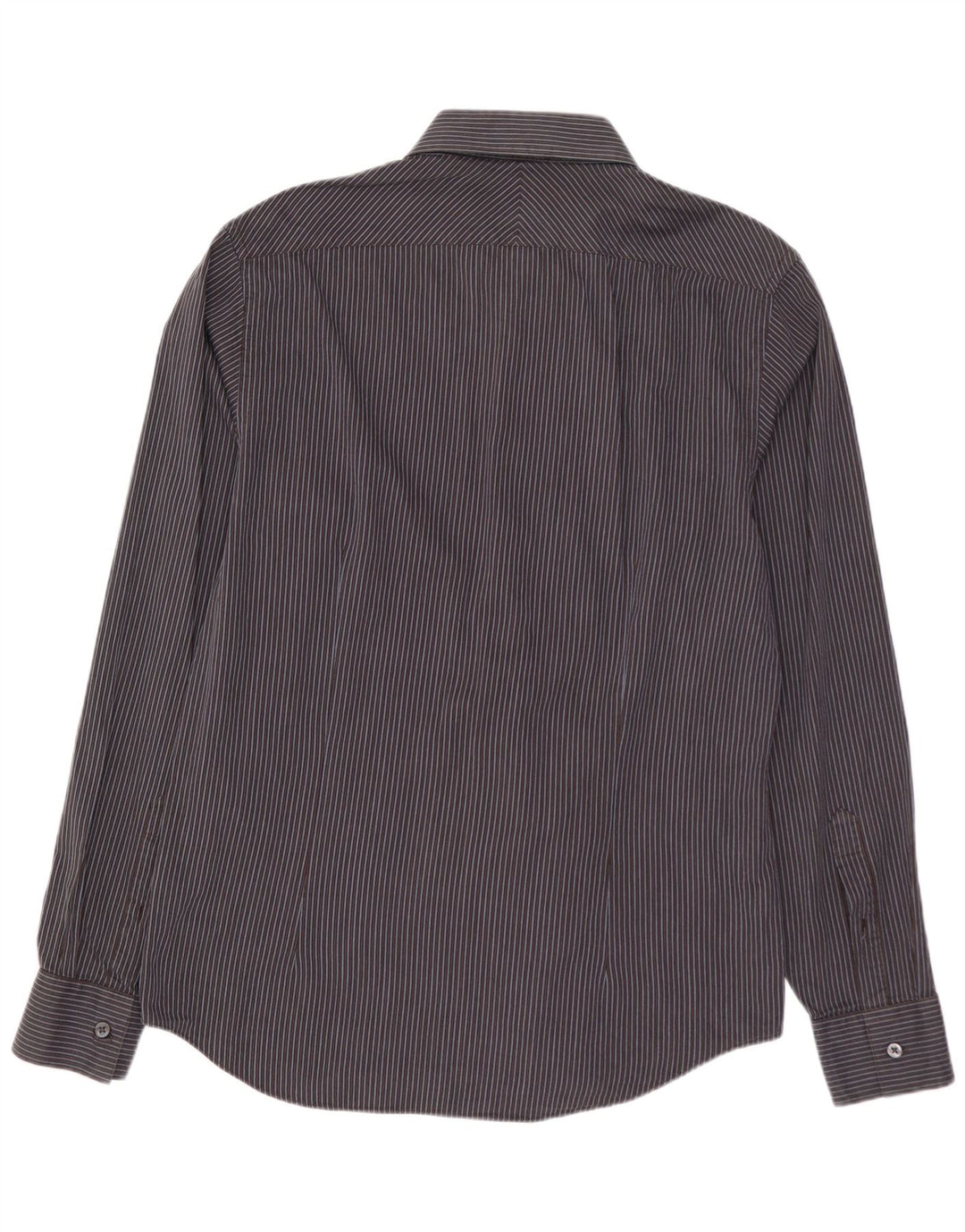 CALVIN KLEIN Ανδρικό πουκάμισο Slim Fit Μέγεθος 41 16 Μεγάλο γκρι ριγέ βαμβακερό