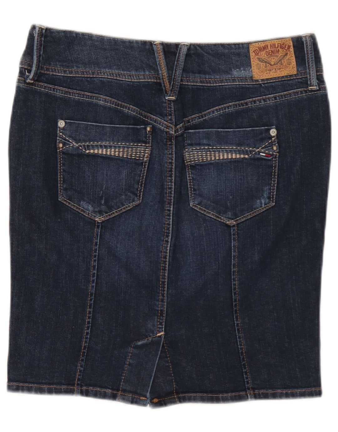 Tommy Hilfiger Γυναικεία Τζιν Φούστα Μικρή W27 Μπλε Βαμβακερή