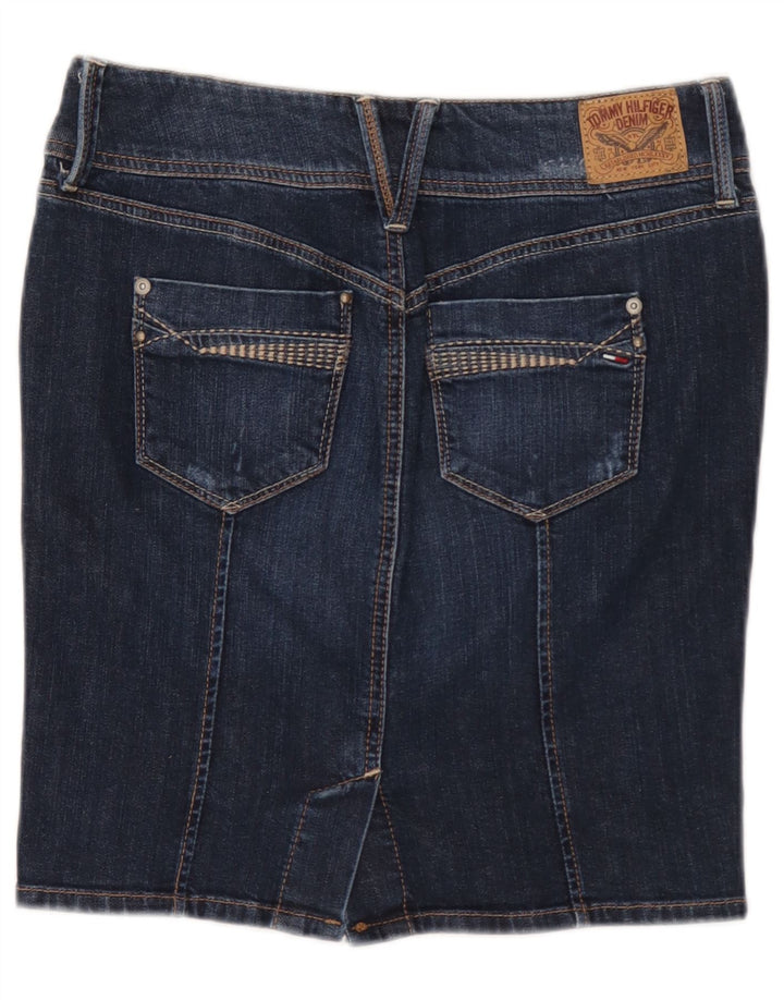 Tommy Hilfiger Γυναικεία Τζιν Φούστα Μικρή W27 Μπλε Βαμβακερή