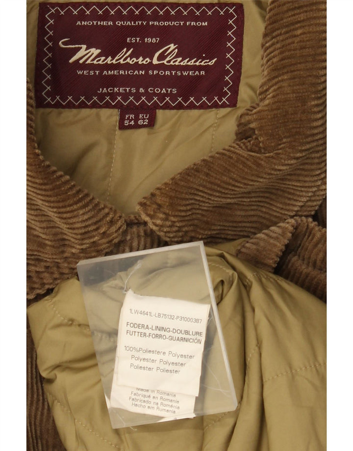 Ανδρικό κοτλέ μπουφάν Marlboro Classics EU 62 6XL Beige