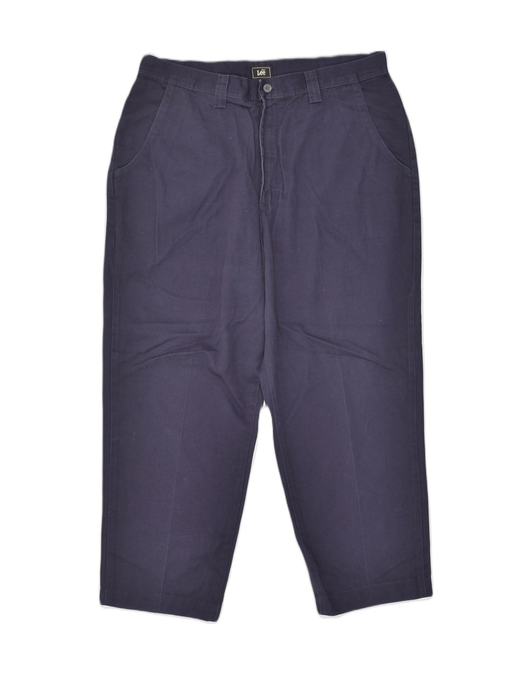 LEE Womens Tapered Chino Trousers US 18 2XL W36 L26 Navy Blue Cotton | Vintage Lee | Thrift | Second-Hand Lee | Used Clothing | Messina Hembry 