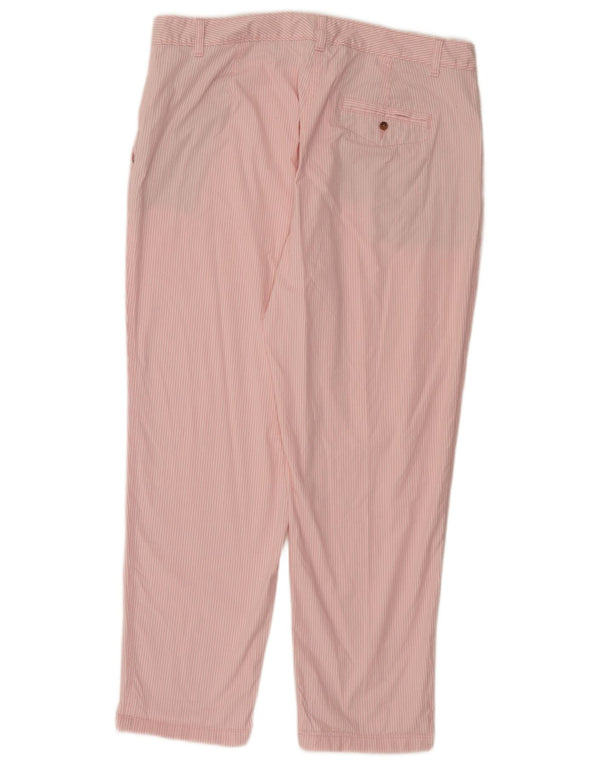 Marks & Spencer Γυναικείο παντελόνι Chino UK 18 XL W38 L29 Ροζ ριγέ