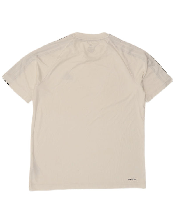 Adidas Ανδρικό T-Shirt Aeroready Top Medium White Polyester