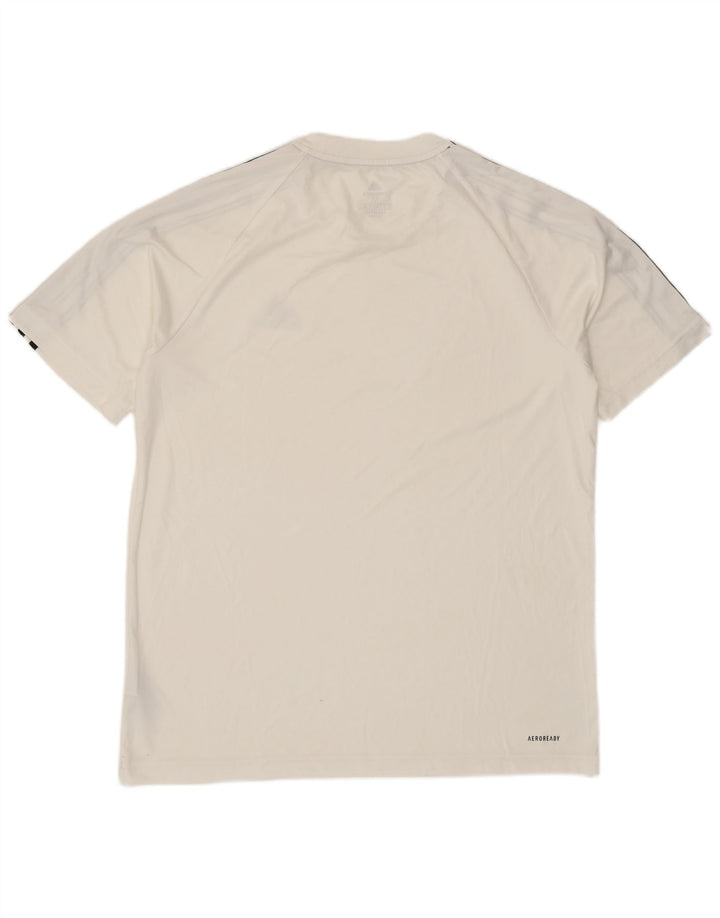 Adidas Ανδρικό T-Shirt Aeroready Top Medium White Polyester