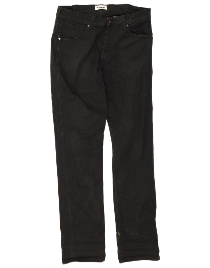 Ανδρικό Slim Jeans Wrangler W32 L34 Μαύρο βαμβακερό