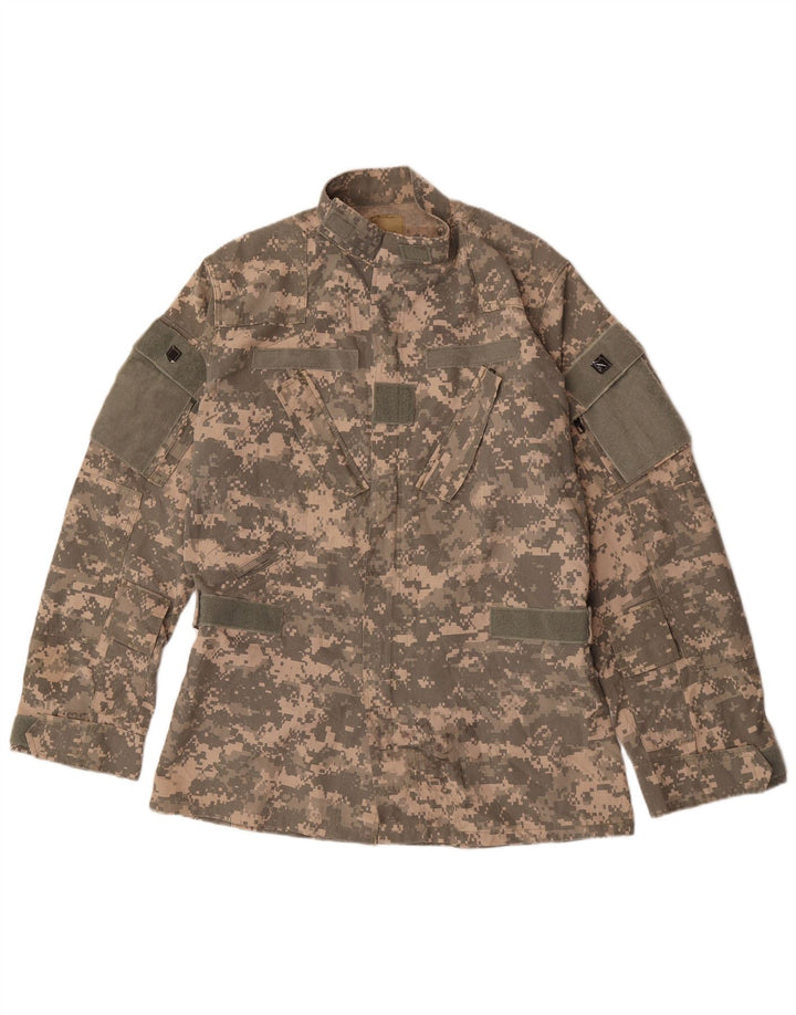 Vintage Ανδρικό Military Jacket UK 38 Medium Green Camouflage