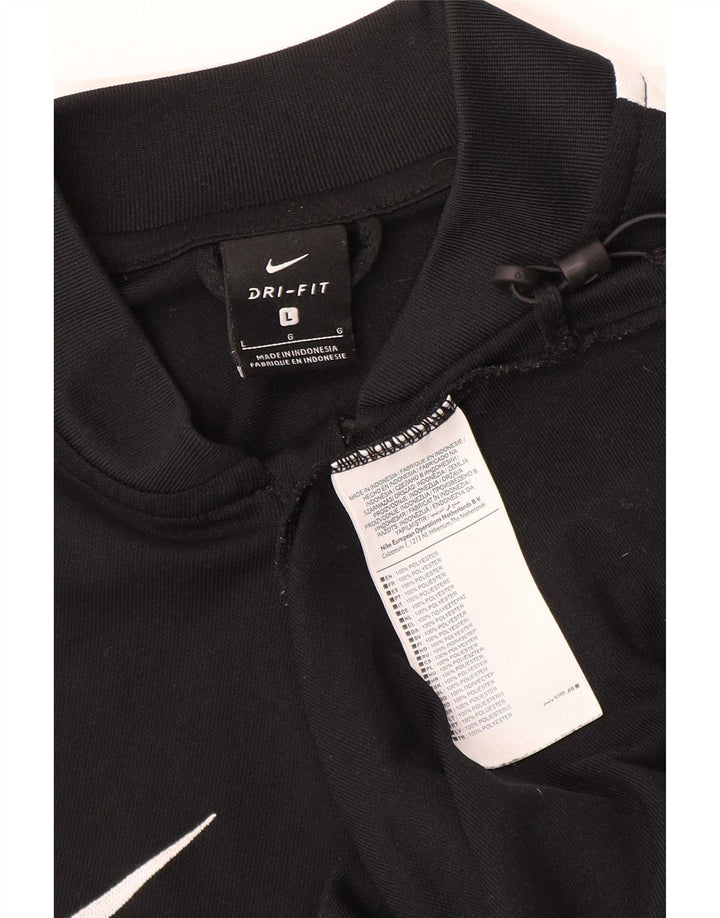 Ανδρική φόρμα Nike Dri Fit Μπουφάν με μεγάλο μαύρο χρώμα πολυεστέρα