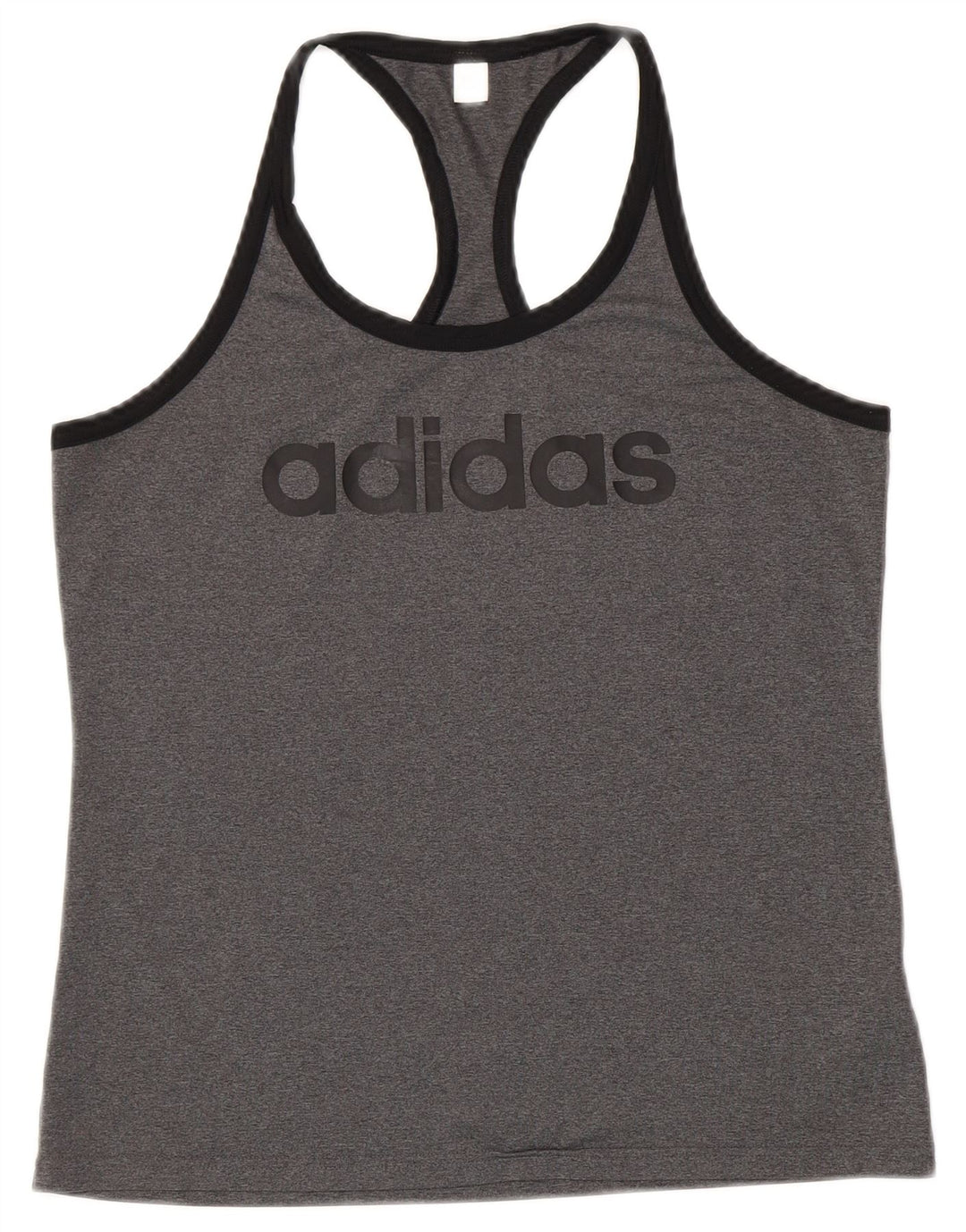 Γυναικείο γραφικό γιλέκο ADIDAS Climalite Top UK 12/14 Medium Grey Polyester