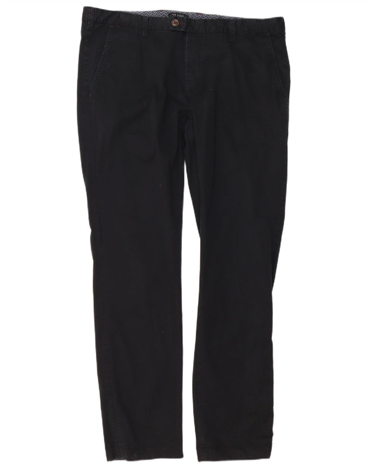 Ted Baker Ανδρικό Slim Suit Παντελόνι W38 L34 Μαύρο βαμβακερό