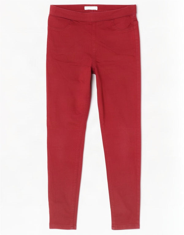 Marks & Spencer Γυναικεία Jegging Τζιν UK 12 Medium W30 L28 Red Cotton