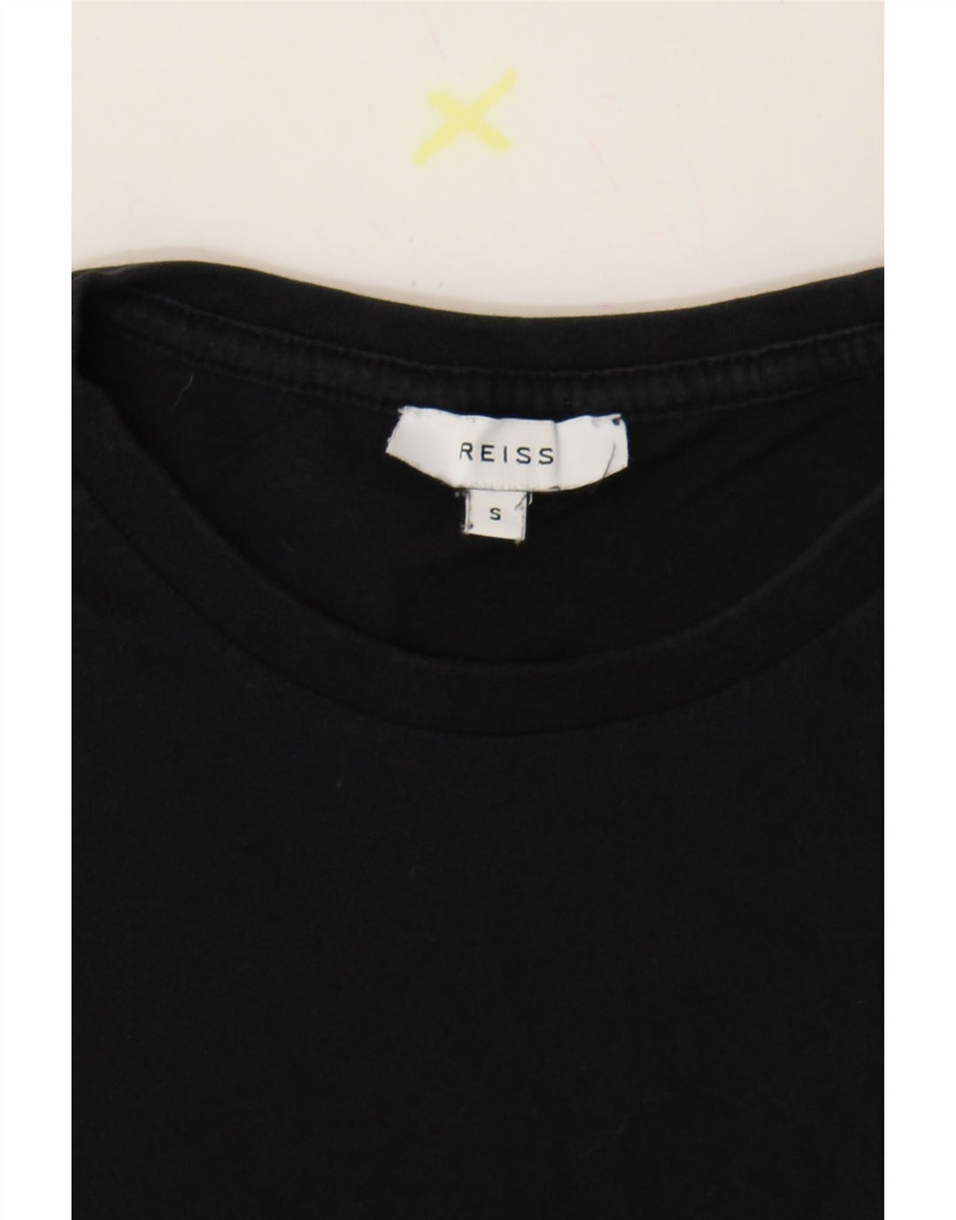 Ανδρικό T-Shirt REISS Top Small μαύρο βαμβακερό