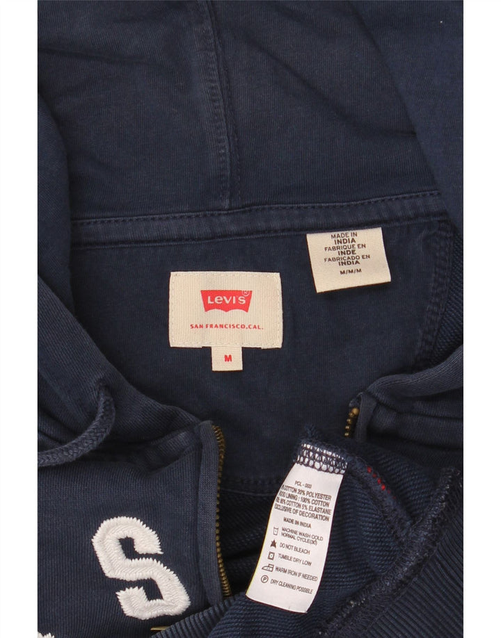 Ανδρικό πουλόβερ με κουκούλα με φερμουάρ LEVI'S μεσαίο μπλε βαμβακερό