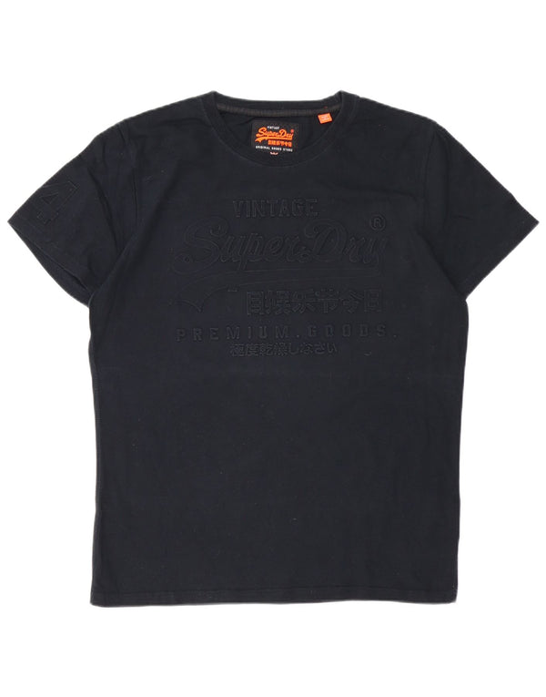 Ανδρικό γραφικό T-Shirt SUPERDRY Top XL Μαύρο βαμβακερό