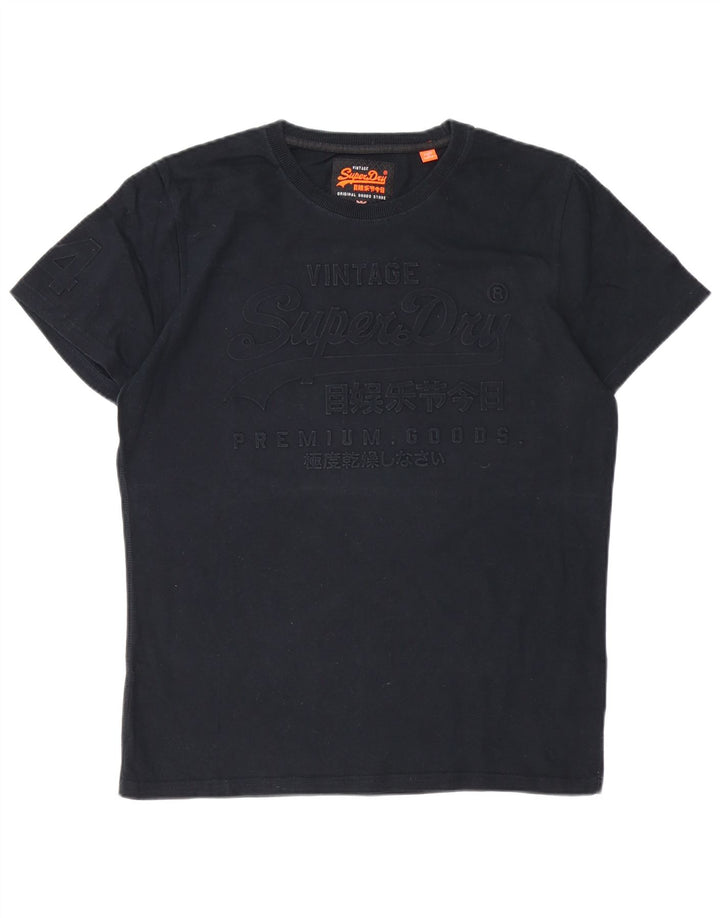 Ανδρικό γραφικό T-Shirt SUPERDRY Top XL Μαύρο βαμβακερό