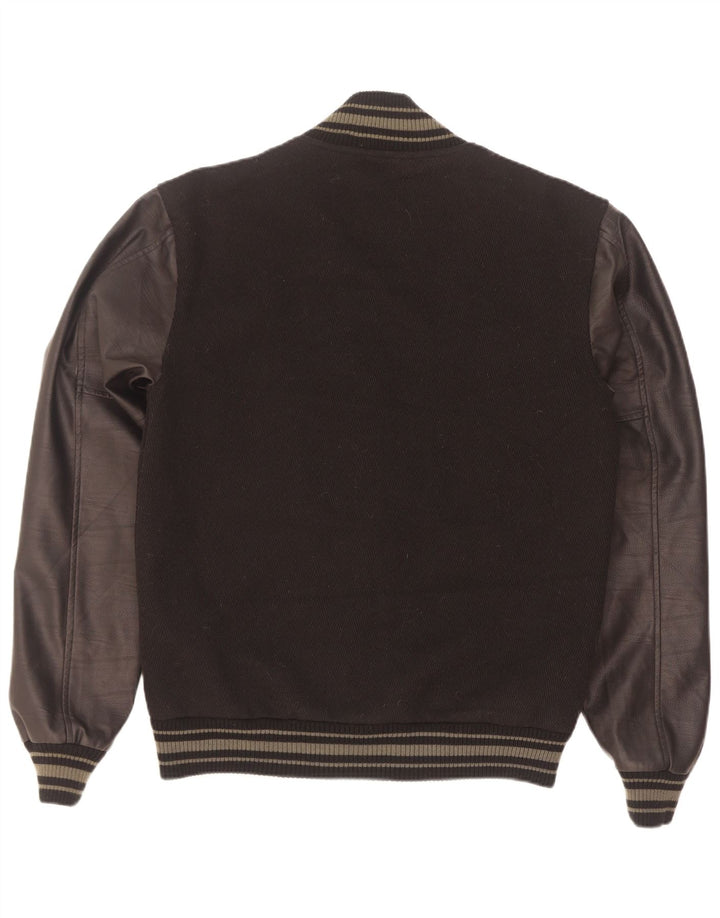 Vintage Ανδρικό Μπουφάν Varsity UK 42 XL Μαύρο νάιλον