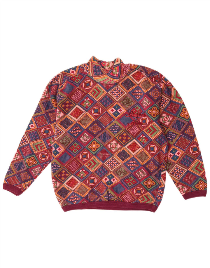 American System Γυναικεία Φούτερ Jumper UK 6 XS Πολύχρωμο Patchwork