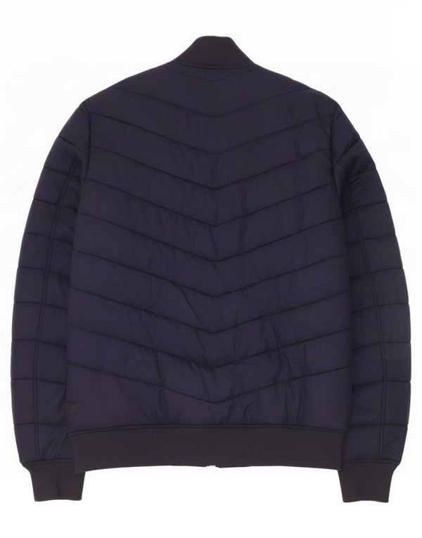 Ανδρικό μπουφάν με επένδυση G-Star UK 36 Small Navy Blue Polyamide
