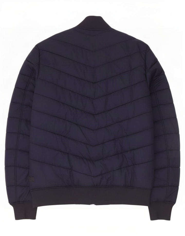 Ανδρικό μπουφάν με επένδυση G-Star UK 36 Small Navy Blue Polyamide