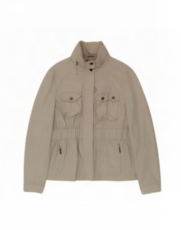 Zara Γυναικείο Utility Μπουφάν UK 14 Large Beige Polyester