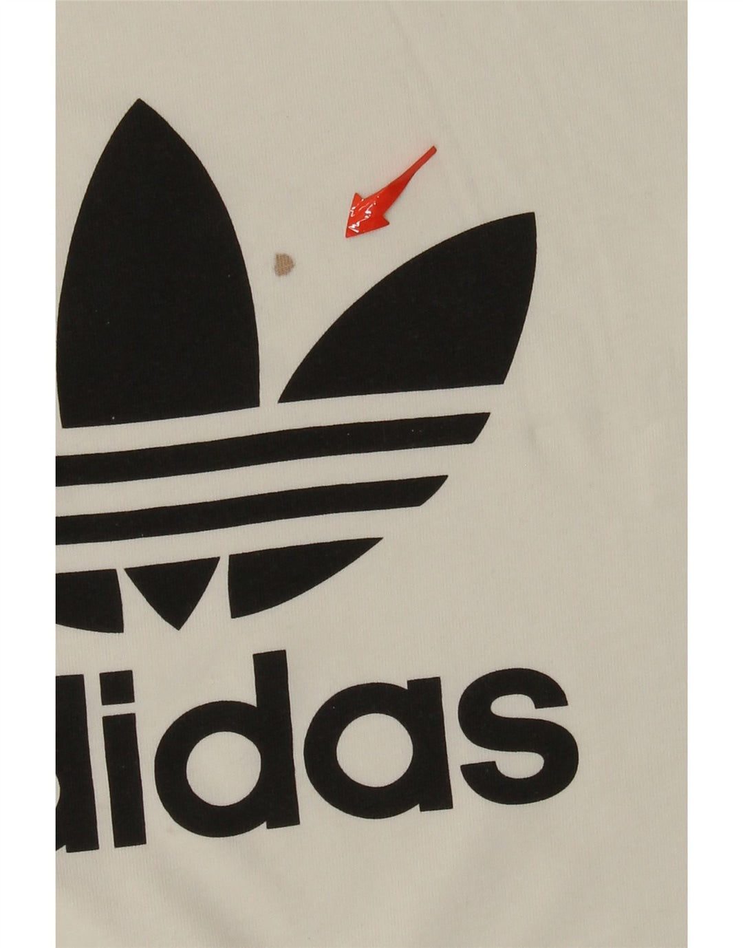 ADIDAS Mens Graphic T-Shirt Top Small White Cotton