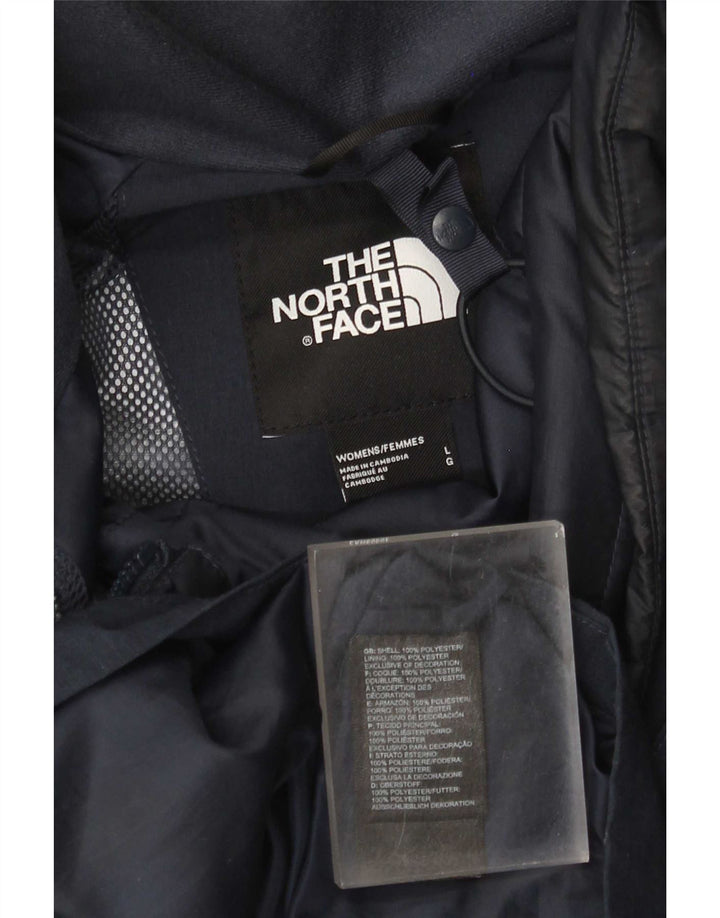 The North Face γυναικείο μπουφάν βροχής με κουκούλα UK 16 Large Navy Blue Polyester