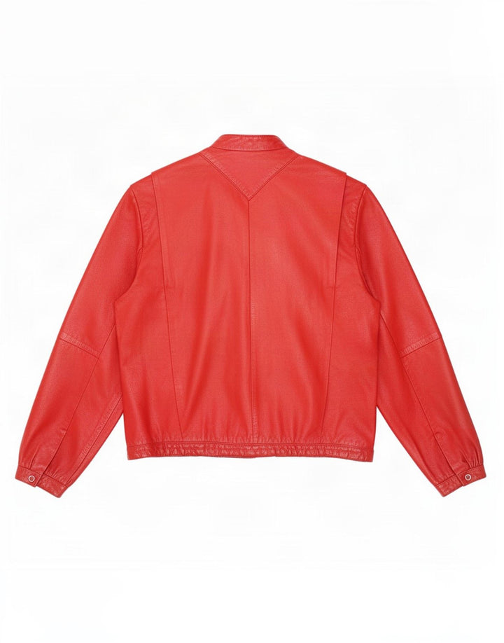 Beged-Or Womens Leather Jacket UK 16 Large Red