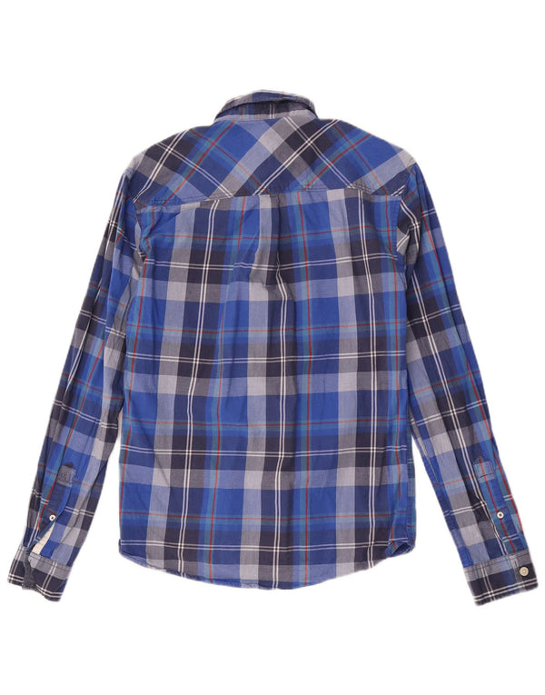 Jack & Jones Boys Flannel πουκάμισο 11-12 ετών Μπλε καρό βαμβακερό