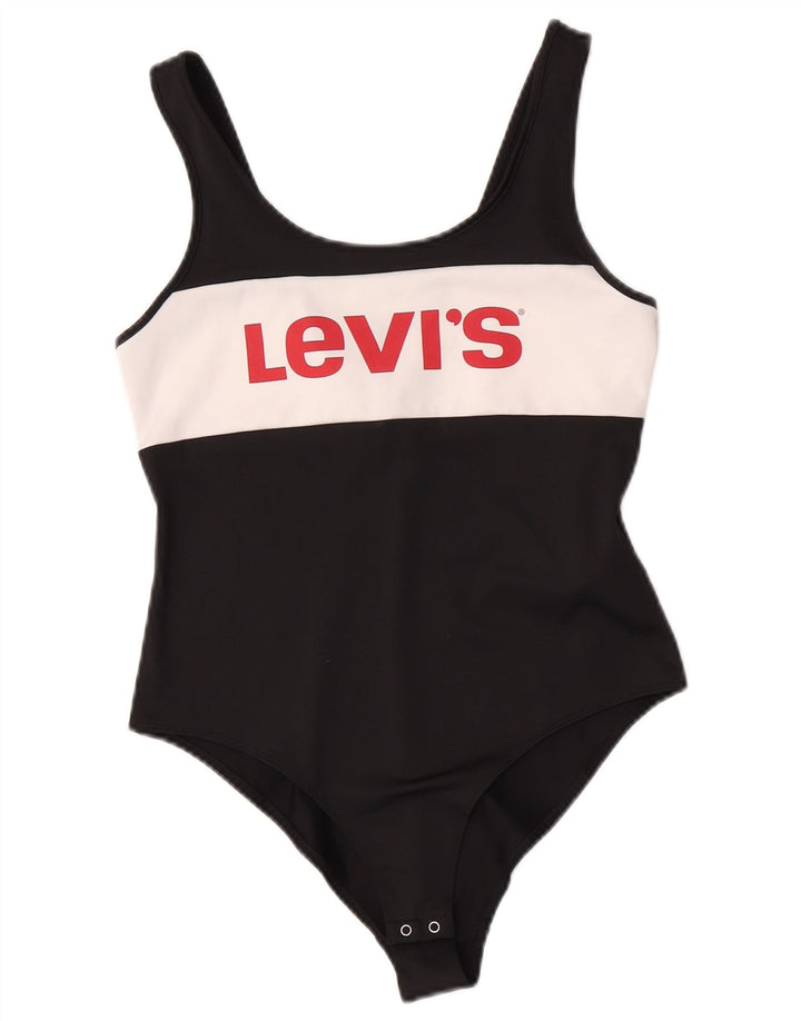 Γυναικείο γραφικό κορμάκι Levi's UK 12 Medium Black Colorblock Polyester
