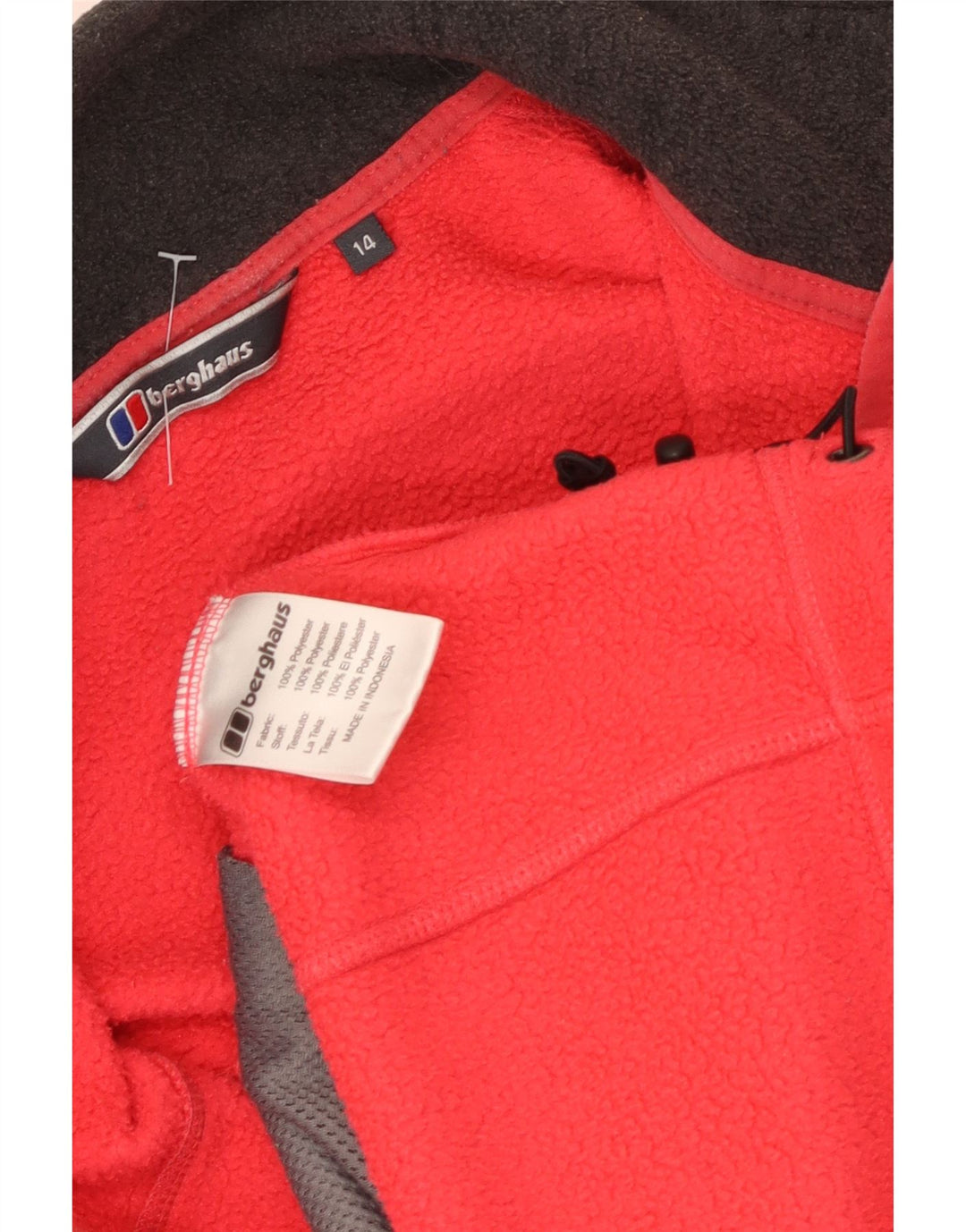 Berghaus Γυναικείο Fleece Jacket UK 14 μεγάλο κόκκινο πολυεστέρα