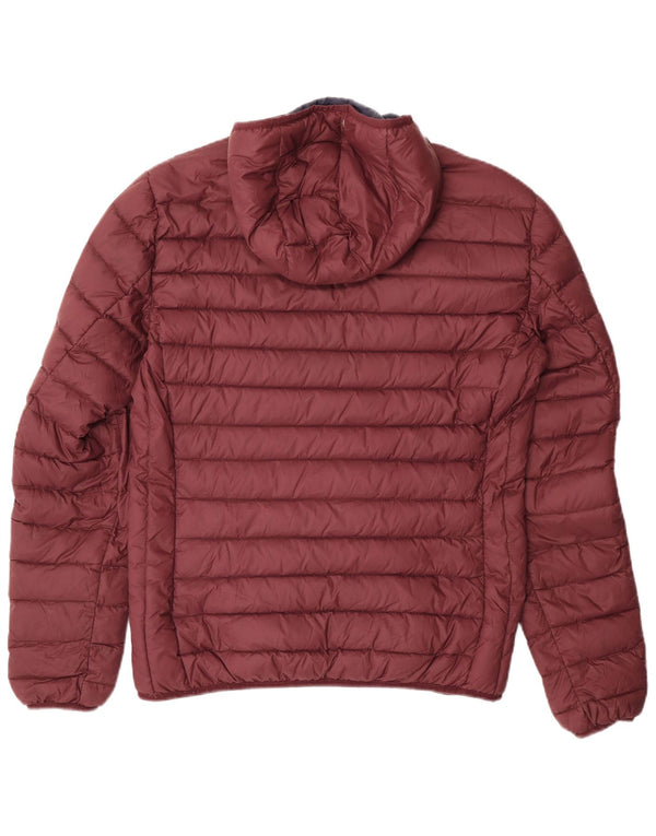 Schott Ανδρικό μπουφάν με κουκούλα UK 40 Large Burgundy Nylon