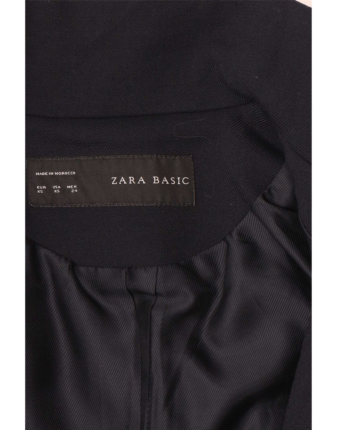 Zara Γυναικείο Πανωφόρι UK 6 XS Navy Blue