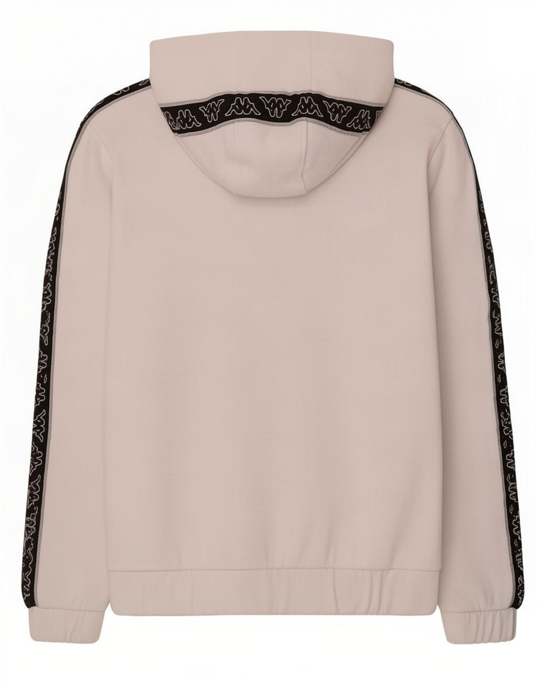 Ανδρικό γραφικό Kappa με κουκούλα Fleece Jumper Μεσαίο λευκό έγχρωμο πολυεστέρας