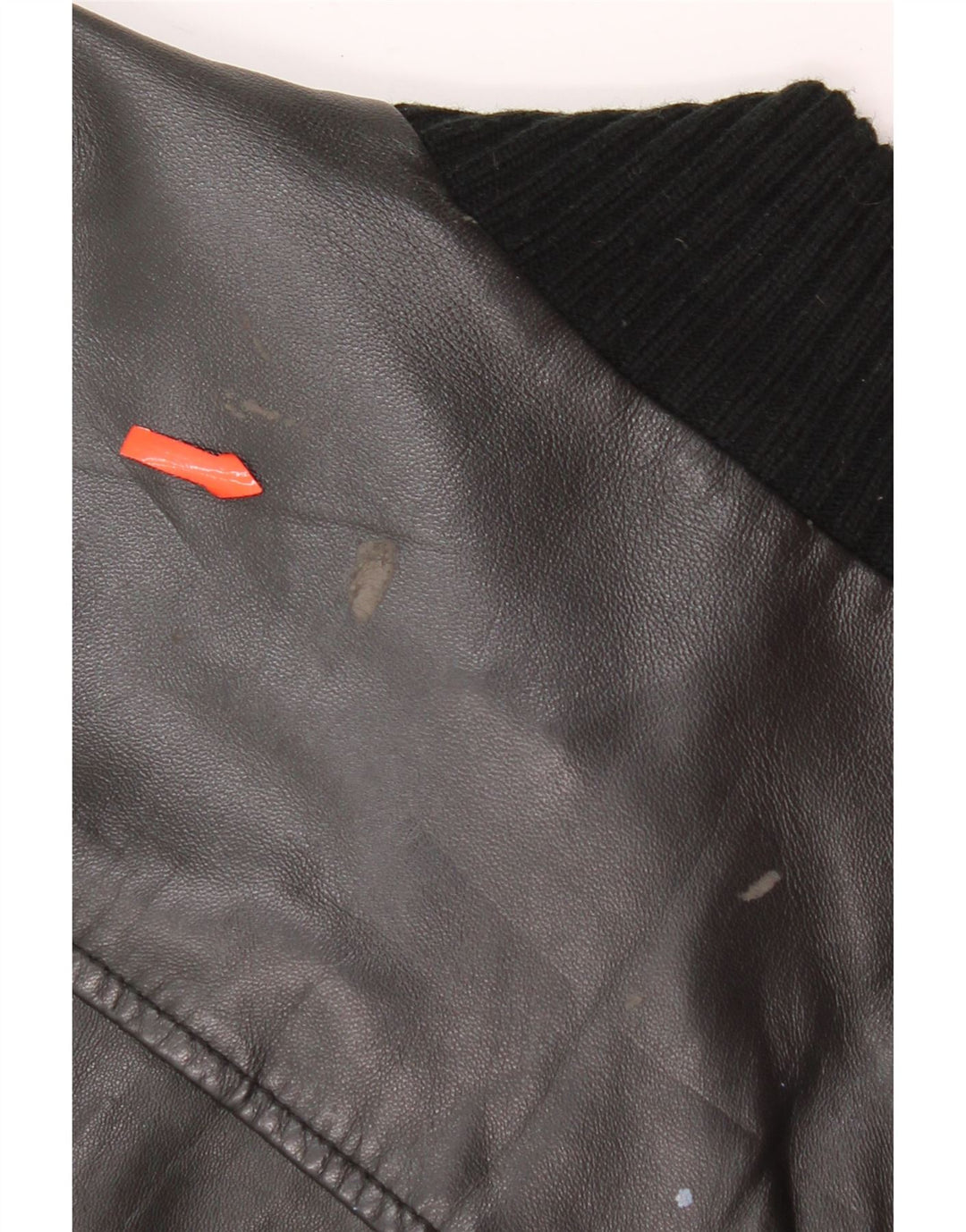 Ανδρικό δερμάτινο μπουφάν Conbipel Bomber IT 48 Medium Black Leather