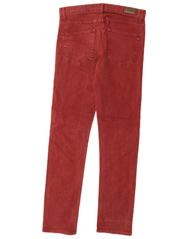 Zara Ανδρικό Slim Jeans EU 38 Small W30 L30 Red Cotton
