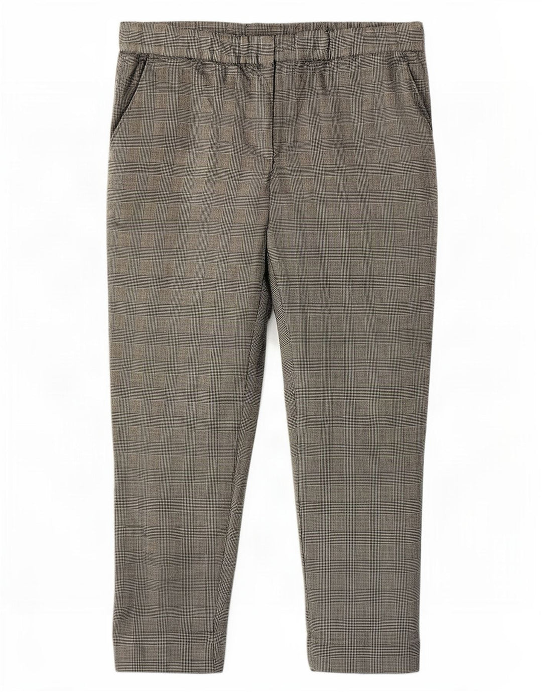 Cos Γυναικείο Cropped Παντελόνι EU 40 Medium W32 L24 Grey Check Wool