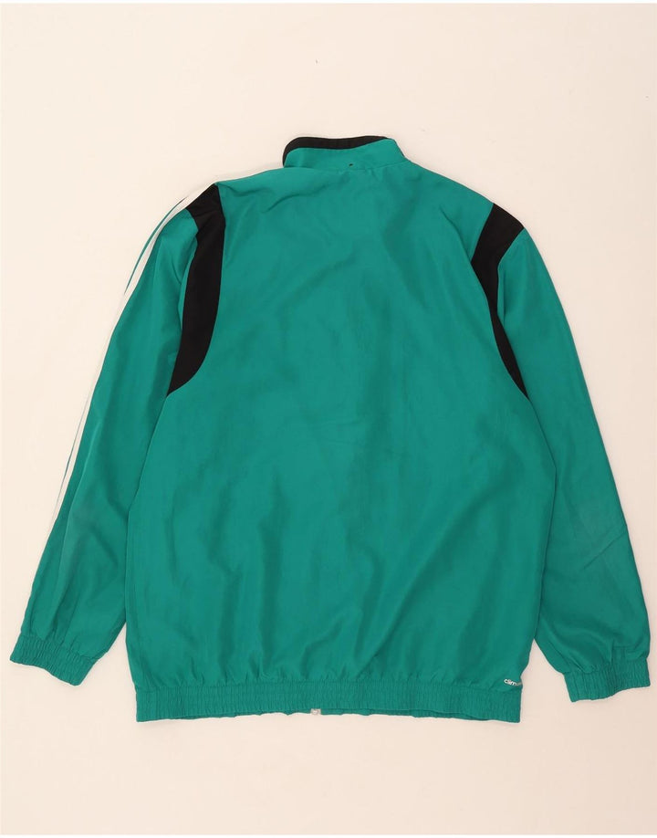 Ανδρική φόρμα Adidas Climalite Top Jacket Large Turquoie Colourblock