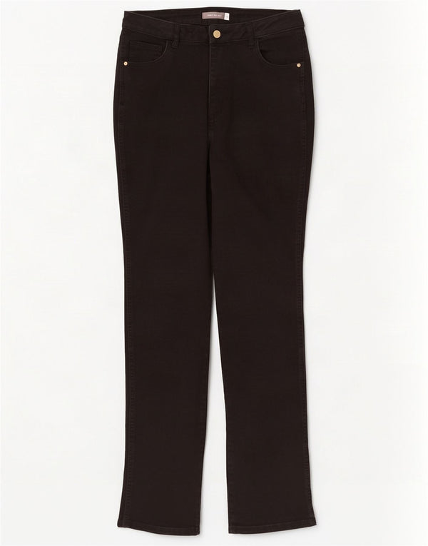 MINT VELVET Γυναικείο ίσιο τζιν UK 12 Medium W28 L32 μαύρο βαμβακερό