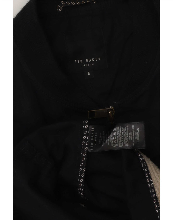 Ted Baker Ανδρικό μπουφάν Bomber Size 6 2XL Navy Blue Polyester