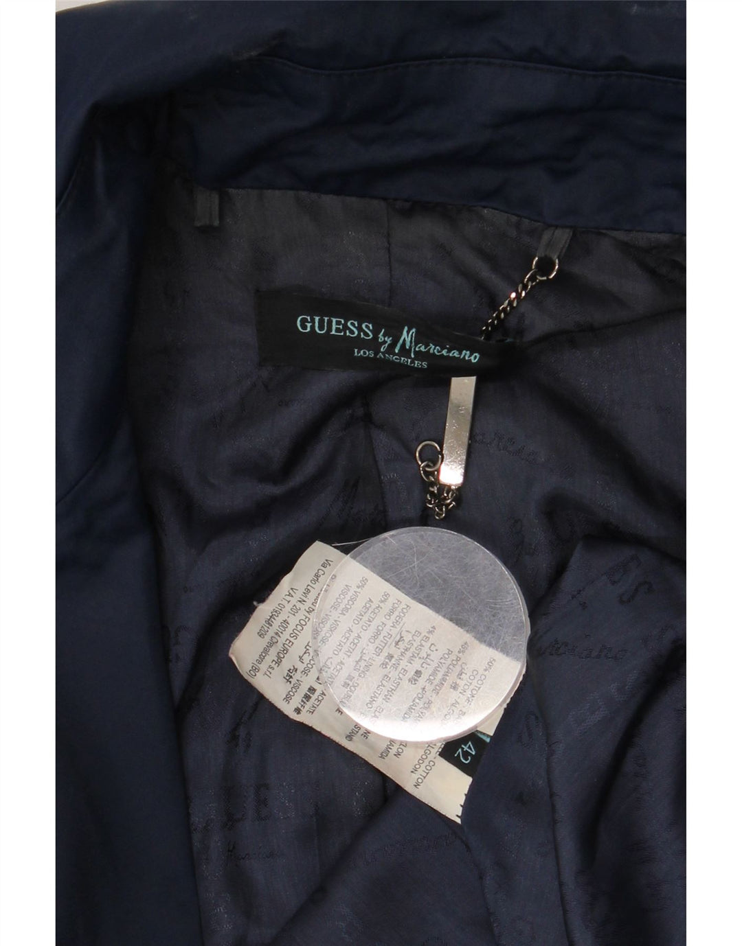 Guess By Marciano Γυναικεία καμπαρντίνα IT 42 Medium Navy Blue Cotton