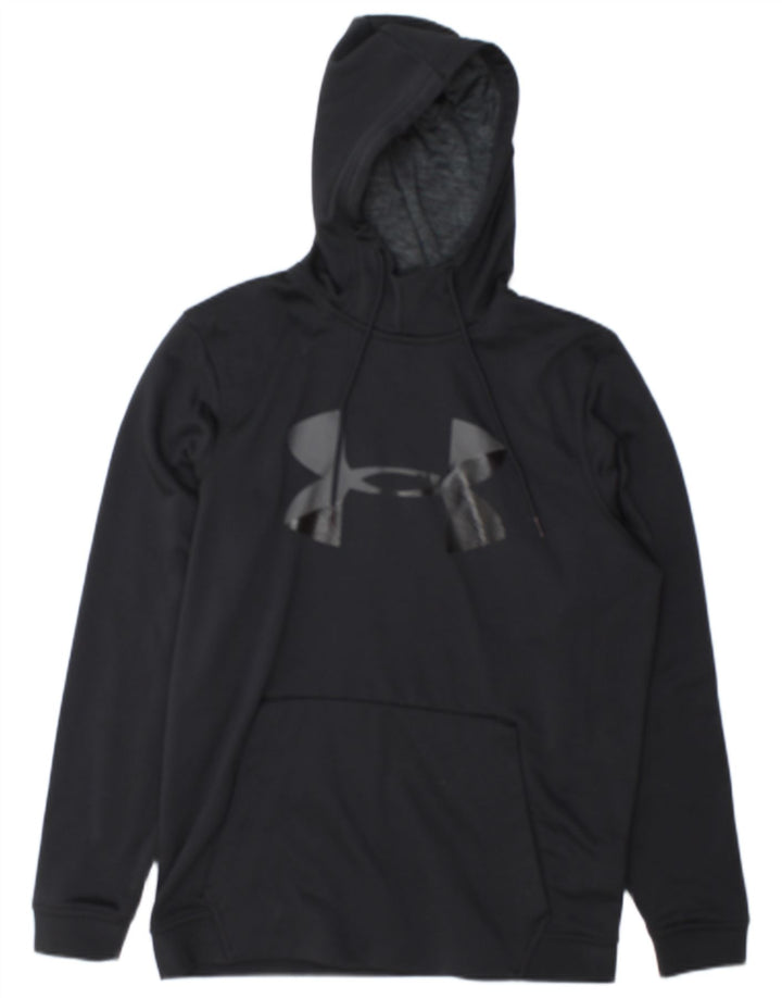 Under Armour Mens Cold Gear Graphic Hoodie Jumper Μεσαίο μαύρο πολυεστέρα