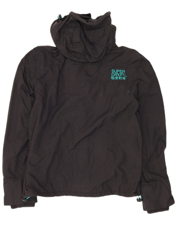 Superdry Womens The Windcheater Graphic Windbreaker Jacket UK 18 XL Black