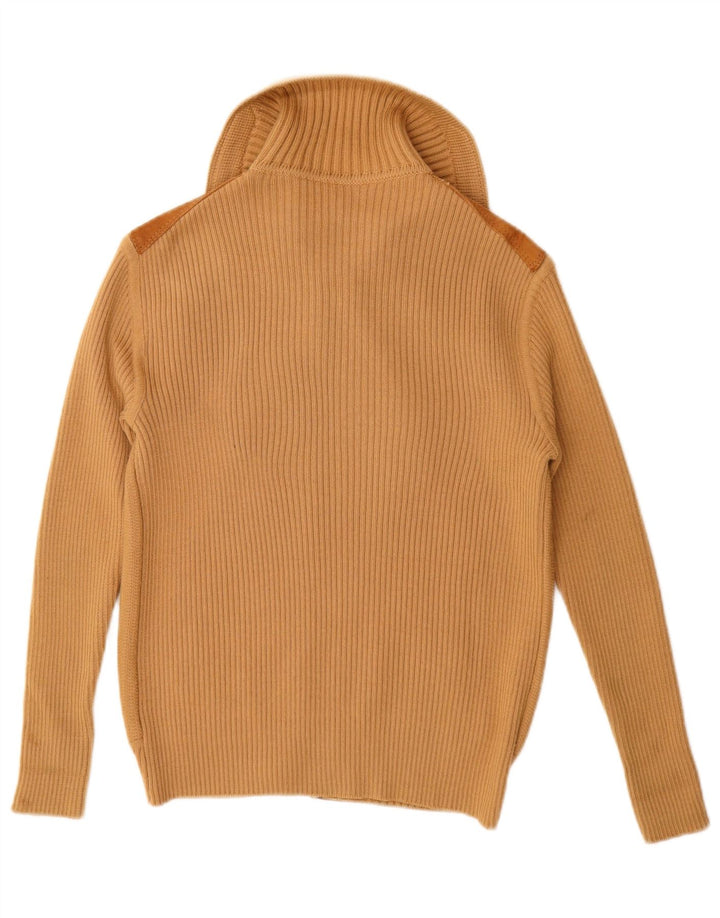 Γυναικείο σουέτ ζακέτα VINTAGE UK 12 μεσαίου μπεζ χρώματος