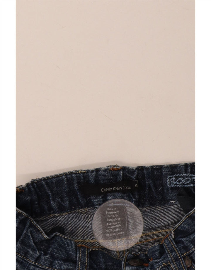 CALVIN KLEIN Boys Straight Jeans 3-4 ετών W20 L17 Μπλε βαμβακερό