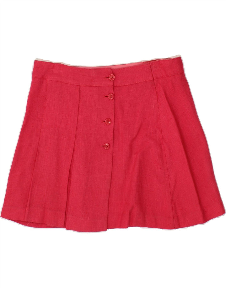 VINTAGE Womens Mini Skirt W30 Medium Red Vintage Vintage and Second-Hand Vintage from Messina Hembry 