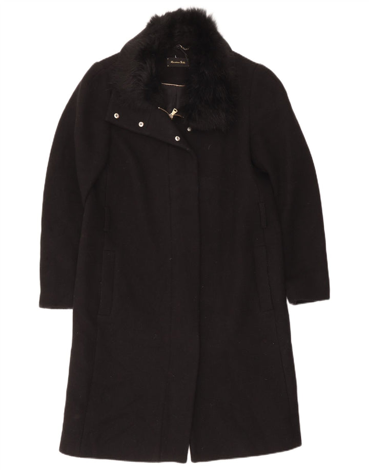Massimo Dutti Γυναικείο Πανωφόρι EU 40 Medium Μαύρο