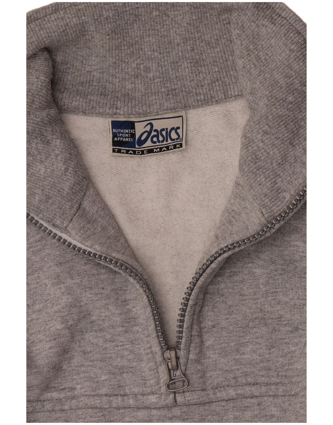 Ανδρικό φούτερ με φερμουάρ Asics Jumper μεγάλο γκρι βαμβακερό