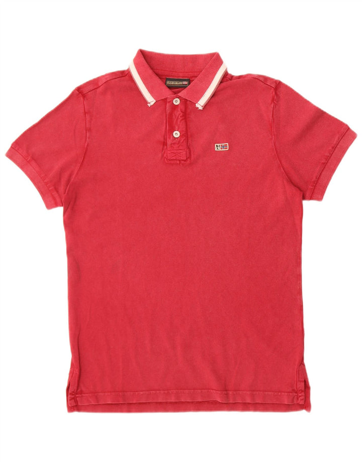 Ανδρικό πουκάμισο Napapijri Geographic Polo Small Maroon